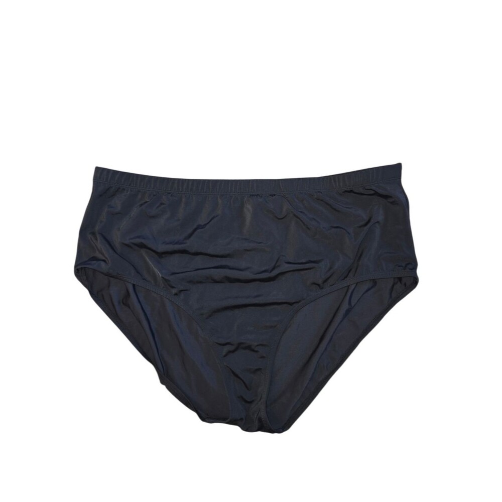 Swimsuits For All NWOT Black Swim Brief Bikini Bottom Women's Plus Size 28